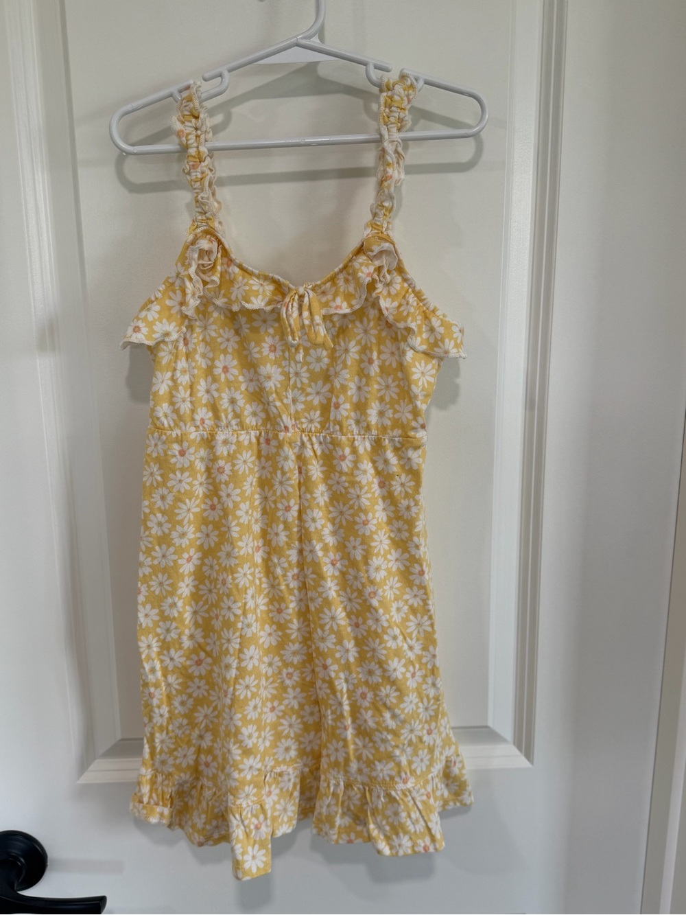 Billabong Yellow Daisy Ruffle-Trim Summer Dress